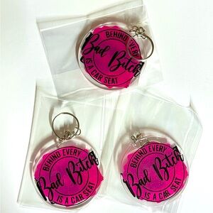 Behind Every Bad B is a Car Seat Keychain